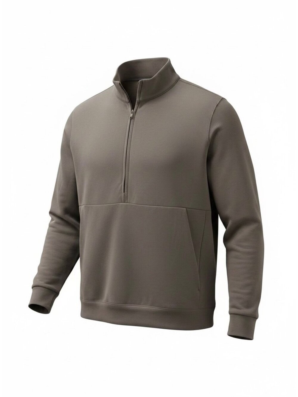 $120 Nike HQ6953-289 Taupe 24.7 Impossibly Soft Dri-FIT 1/2 Zip Pullover Mens S